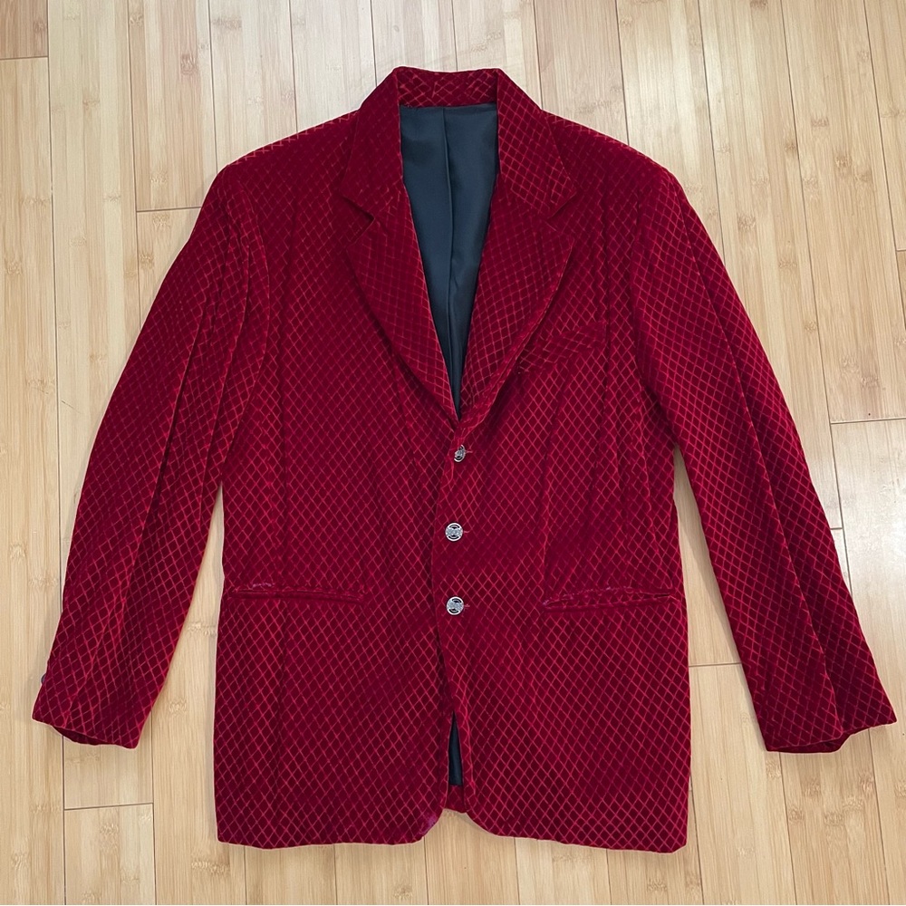 Vintage 60’s Mod Diamond Pattern Jacket Size Medium